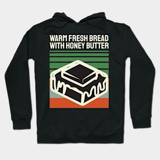 Vintage Warm Fresh Bread With Honey Butter Hoodie